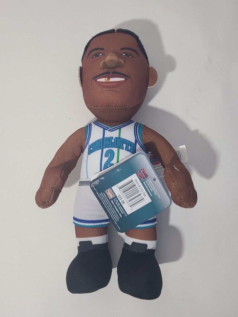Bleacher Creatures Charlotte Hornets Larry Johnson 10" Plush Figure NWT